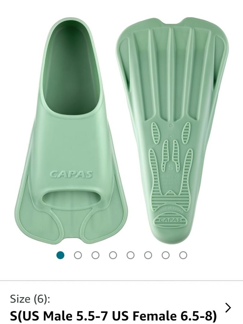 Aqua Mint Green Training Swim Fins for Women